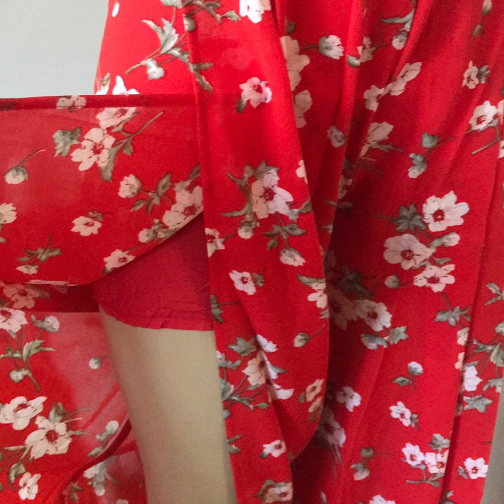 Floral Red two piece Set - Picture 6 of 8